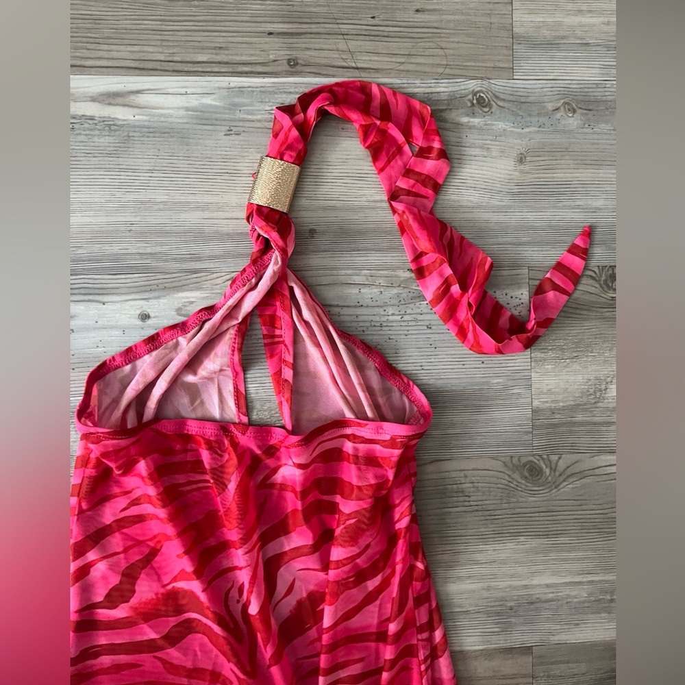 Missguided Pink Zebra Pattern Dress - Picture 6 of 7